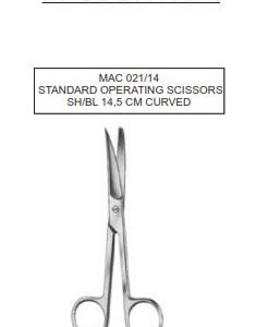 Standard Operating Scissors SH/BL 14,5 cm Curved